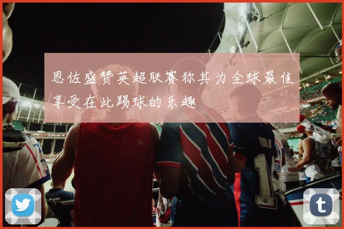 恩佐盛赞英超联赛称其为全球最佳享受在此踢球的乐趣